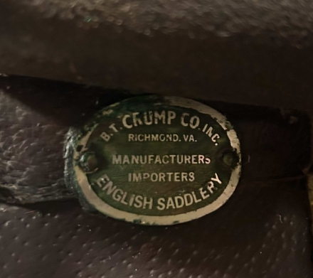 Tack ID: 568917 21 Crump Saddle Seat Cutback Saddle - PhotoID: 153669 - Expires 18-Nov-2024 Days Left: 58