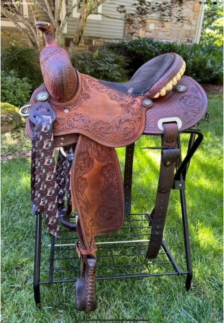 Tack ID: 568972 15” Marlene McRae Special Effx Barrel Saddle - PhotoID: 153748 - Expires 02-Dec-2024 Days Left: 77